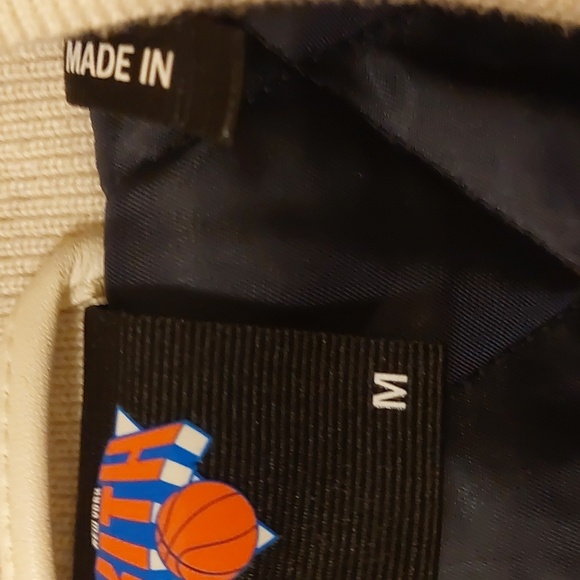 NBA Kith and Knicks White SHEEPSKIN Leather Varsity Coaches Jacket RARE - Picture 11 of 17